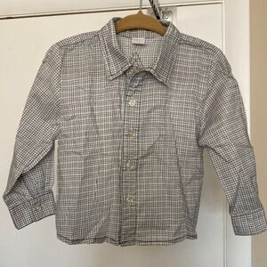EGG Baby Plaid Button Down Shirt Size 18-24M